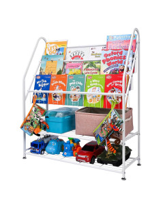 Estantería de Libros Infantil LUWESDE 5 Niveles Metal Blanco