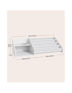 Estantería Infantil CHOEZON con 2 Estantes y Rack de Tela 90 cm 2