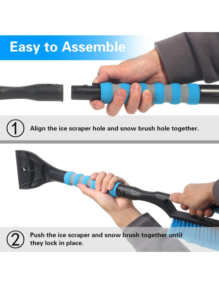 Cepillo de Nieve y Raspador de Hielo LoyaGour SBB-1 2 en 1