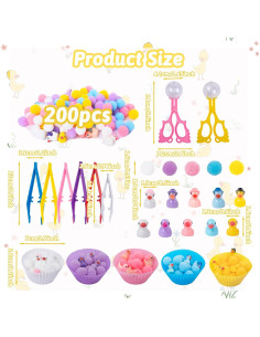 Set de Relleno de Caja Sensorial Tkifoda 217 Piezas Juguetes Educativos 2