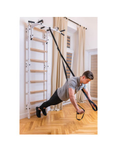 Escalera Sueca de Madera BenchK Serie 7 - Barra de Dominadas 2