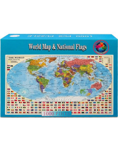 Rompecabezas Mapa Político del Mundo 1000 Piezas PAYOHTO 2
