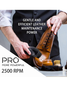 Cepillo Eléctrico para Zapatos Sansent - Kit de Cuidado Cuero 2