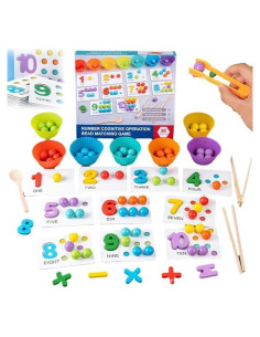 Juguete Montessori Aritmética ASFHJP 396g 21x18cm 3-6 años