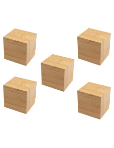 Bloques de Bambú DaTpuik 100 PCS 2.54 cm para Manualidades