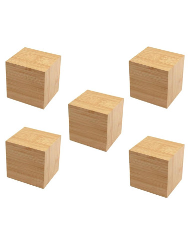 Bloques de Bambú DaTpuik 100 PCS 2.54 cm para Manualidades