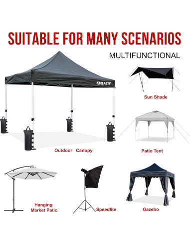 Bolsas de Arena para Toldo CLAETF - Juego de 4, 14.97 kg cada una