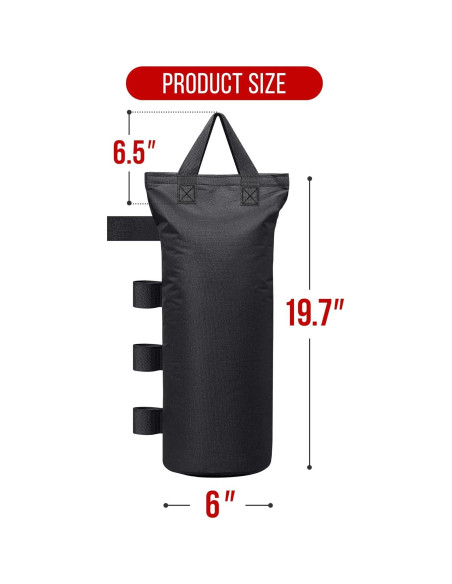 Bolsas de Arena para Toldo CLAETF - Juego de 4, 14.97 kg cada una