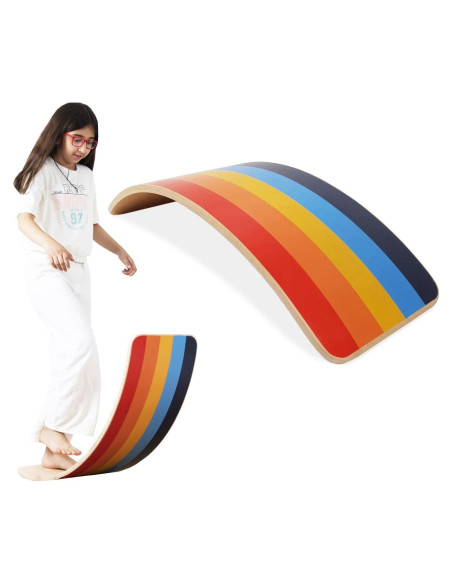 Tabla de Equilibrio de Madera bee smart - Rocker Natural 80x28cm