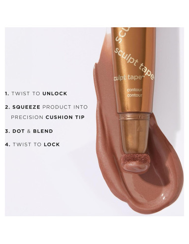 Contorno Tarte Sculpt Tape - Bronce Fresco 11.9g