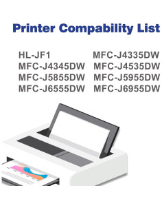 Cartuchos de tinta negra LC406XL Couleuris para Brother - 2 Paquete 2