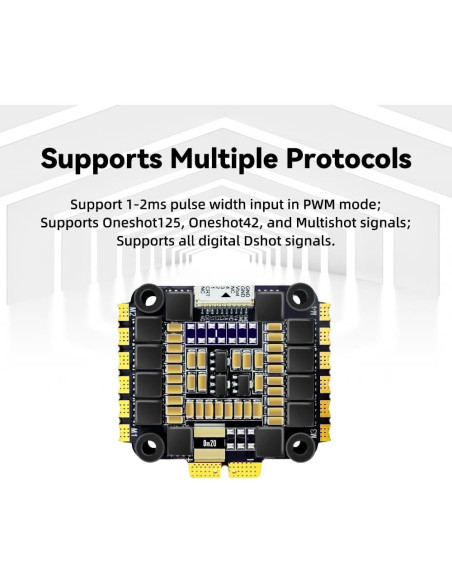 Controlador Electrónico de Velocidad 55A Hobbywing FLYCOLOR 4 en 1