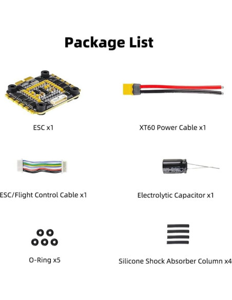 Controlador Electrónico de Velocidad 55A Hobbywing FLYCOLOR 4 en 1
