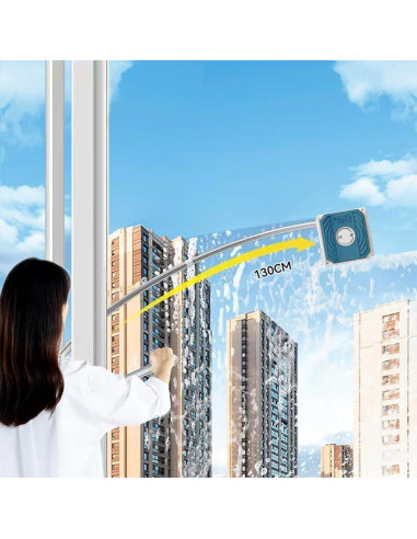 Limpiaparabrisas de Ventanas ZEGI 130 cm Doble Cara Telescópico
