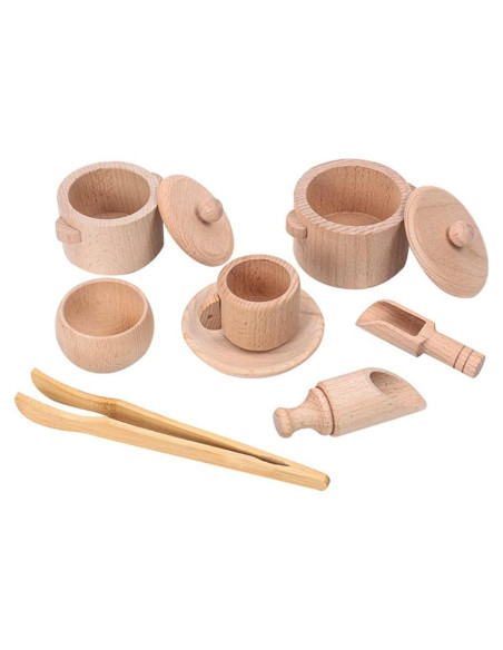 Set de Herramientas de Bin Sensorial de Madera Twood 10 Piezas