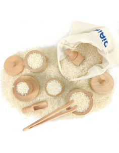 Set de Herramientas de Bin Sensorial de Madera Twood 10 Piezas 2