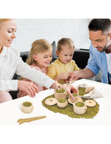 Set de Herramientas de Bin Sensorial de Madera Twood 10 Piezas