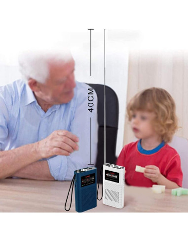 Radio Transistor Portátil AM FM CLOOBLUT SH-01M con Linterna LED