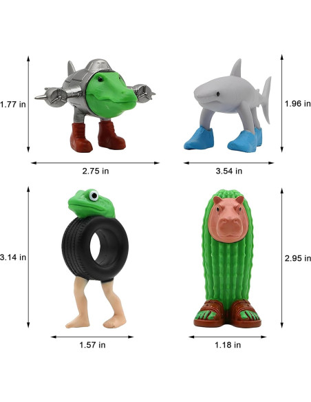 Figuras Italianas Brainrot POYIPI 8 PCS Decoración 7.6 cm