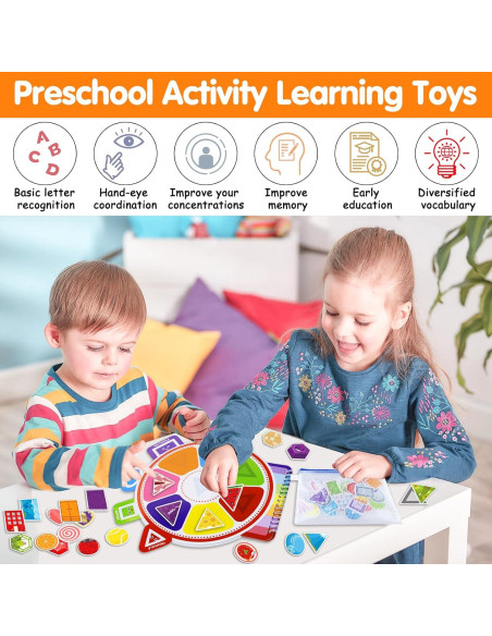 Juguetes Montessori ABCxGOOD Doble Cara 56 Actividades 1-3 Años