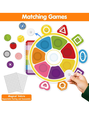 Juguetes Montessori ABCxGOOD Doble Cara 56 Actividades 1-3 Años