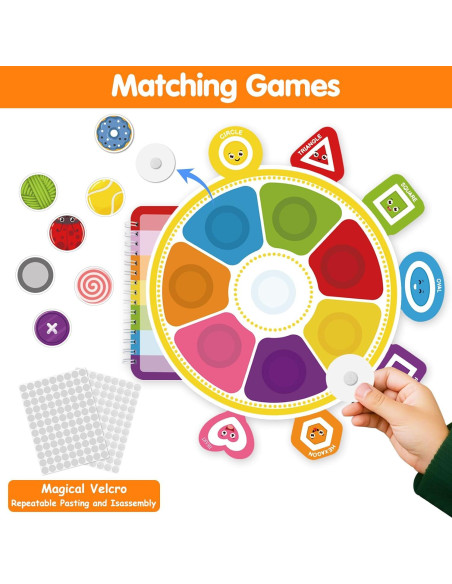 Juguetes Montessori ABCxGOOD Doble Cara 56 Actividades 1-3 Años