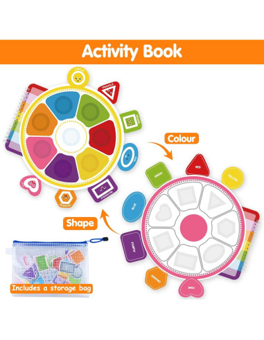 Juguetes Montessori ABCxGOOD Doble Cara 56 Actividades 1-3 Años