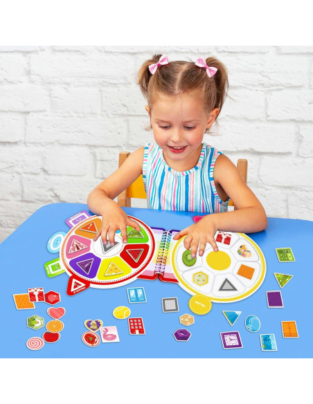 Juguetes Montessori ABCxGOOD Doble Cara 56 Actividades 1-3 Años