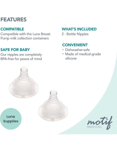 Paquete Almacenamiento Leche Materna Motif Medical 300 Piezas