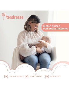 Protectores de pezones para lactancia Tendresse - Silicona 23 mm 2