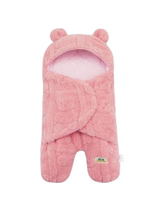 Manta Recibidora BlueSnail Oso Rosa 61x71 cm Transpirable