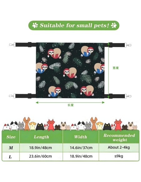 Hamaca para Gatos Jiahon Reversible 60x48cm Terciopelo