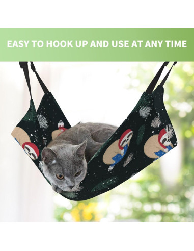 Hamaca para Gatos Jiahon Reversible 60x48cm Terciopelo
