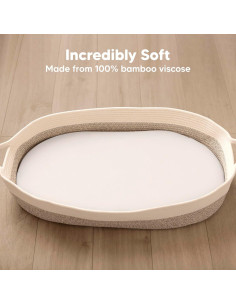 Juego de 2 Sábanas Ajustadas KeaBabies para Cuna 83.82x43.18cm 2