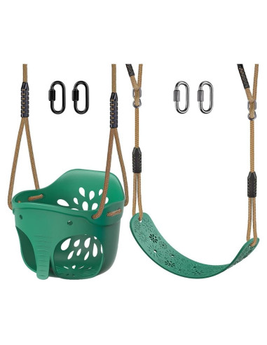 Columpio de Cubo para Niños Dolibest Elefante Verde 600LB