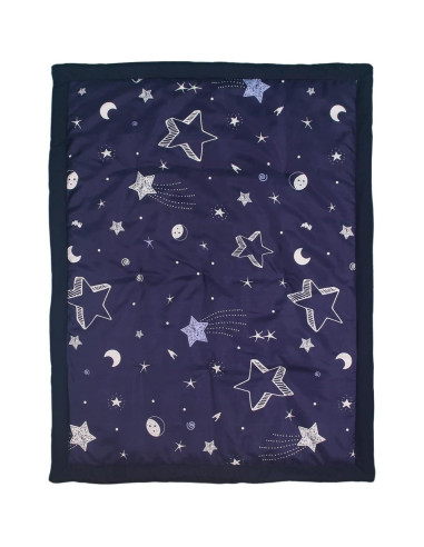 Edredón Belsden para Cuna Reversible Estrellas Navy 111.76x86.36cm