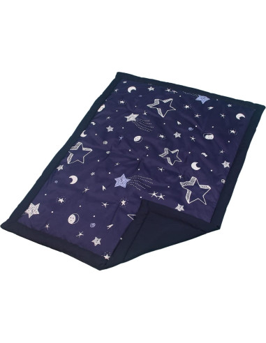 Edredón Belsden para Cuna Reversible Estrellas Navy 111.76x86.36cm