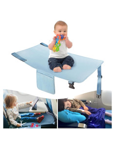 Cama de avión portátil COZYBONDER para niños - Azul, 80x45 cm