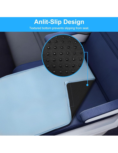 Cama de avión portátil COZYBONDER para niños - Azul, 80x45 cm