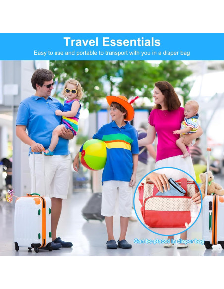 Cama de avión portátil COZYBONDER para niños - Azul, 80x45 cm