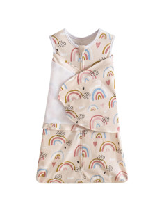 Saco de Sueño para Bebés Little Tots 0-6 Meses Algodón Arcoíris