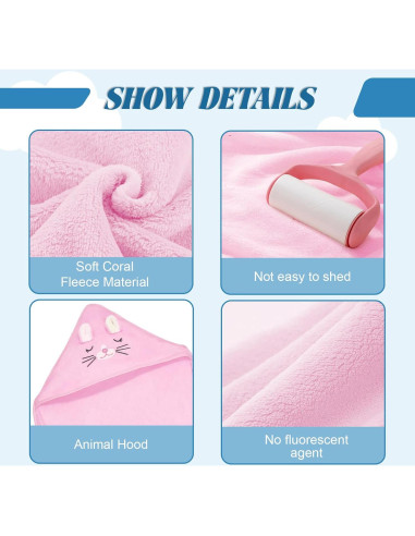 Toallas de Baño con Capucha xpertwarm 4pack Suaves Bebé