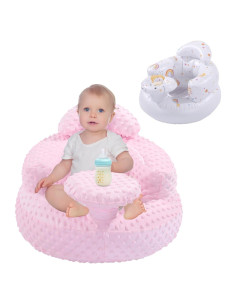 Asiento Inflable para Bebés BALAPET con Bandeja Rosa 0-36 Meses