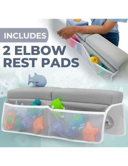 Conjunto Almohadilla Rodillas y Codos Toodly + Cesta Pañales Cuadros