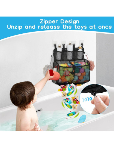 Organizador de Juguetes de Baño DOCMON 2 Capas Secado Rápido