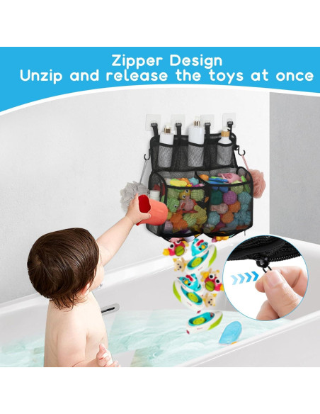 Organizador de Juguetes de Baño DOCMON 2 Capas Secado Rápido