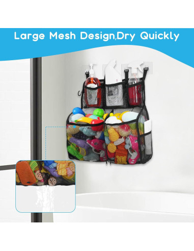 Organizador de Juguetes de Baño DOCMON 2 Capas Secado Rápido