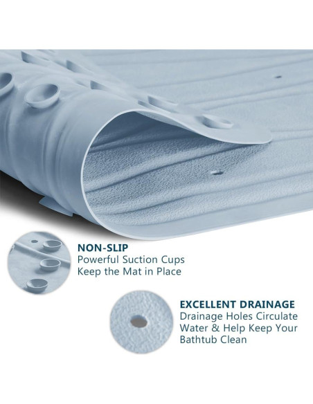 Alfombrilla de baño ComfiLife Onda 101.6x40.6 cm Antideslizante