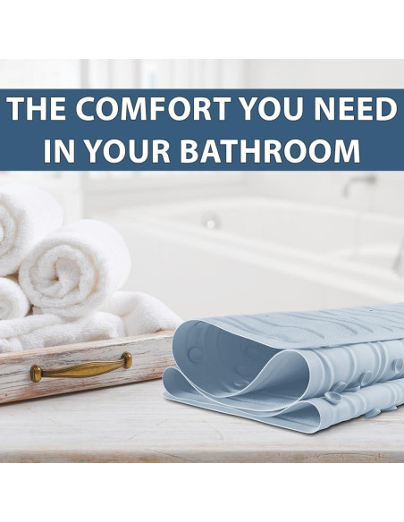 Alfombrilla de baño ComfiLife Onda 101.6x40.6 cm Antideslizante