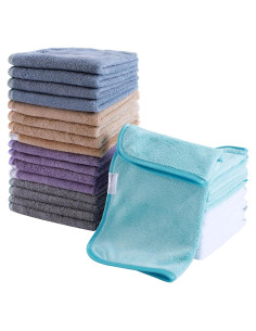 Juego de 24 Paños de Lavado Suaves Cosy Family 30x30 cm